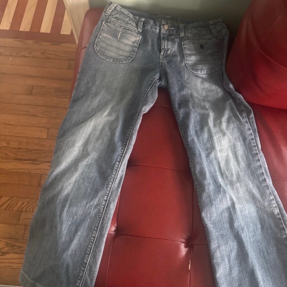 Women’s Washed Blue Jeans